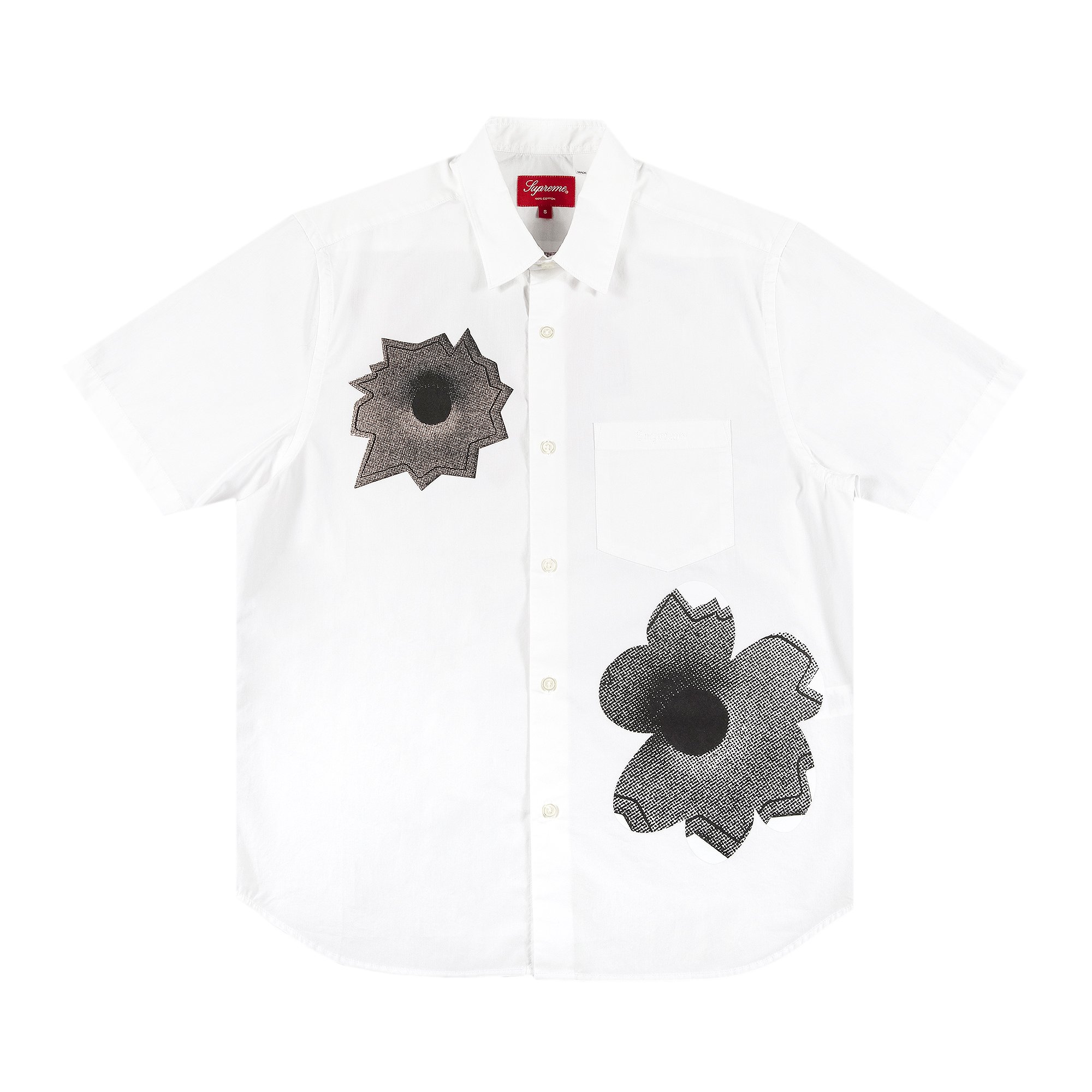 Supreme x Nate Lowman Short-Sleeve Shirt 'White'