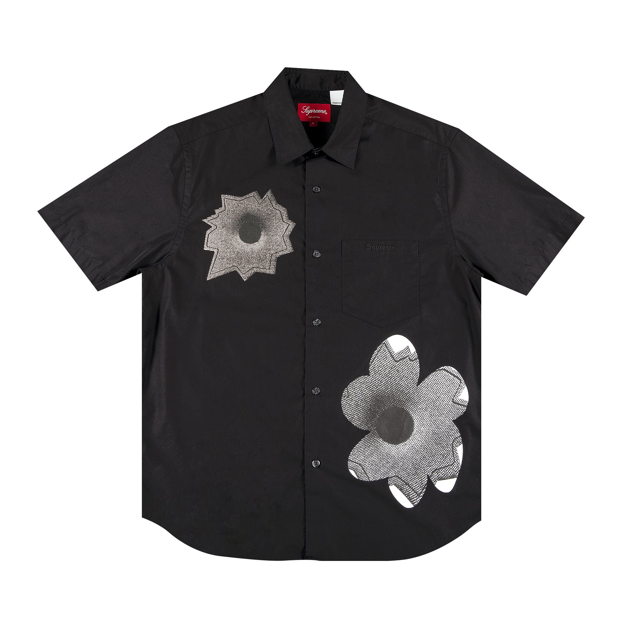 Buy Supreme x Nate Lowman Short-Sleeve Shirt 'Black' - SS22S32