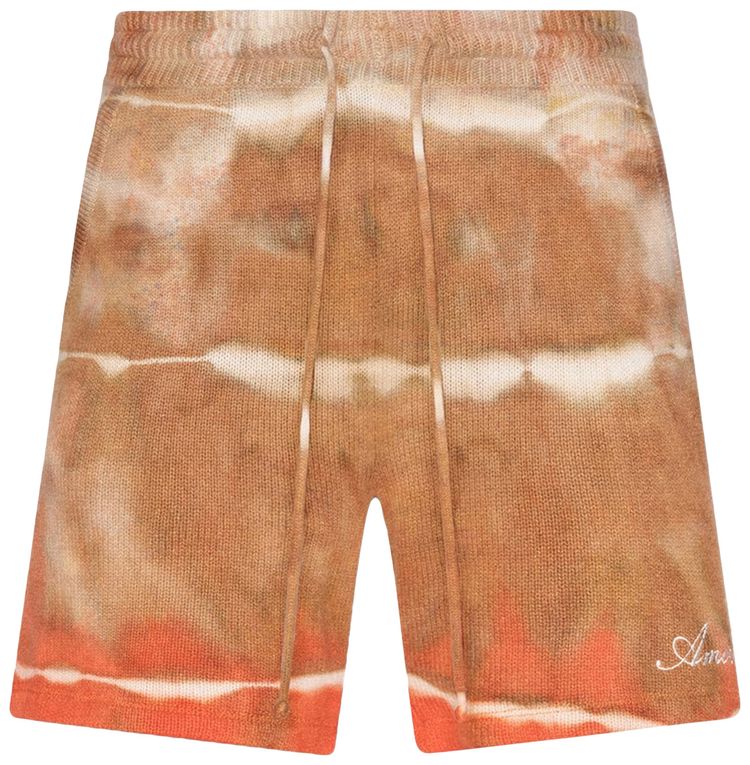 Amiri Tie Dye Shorts Orange