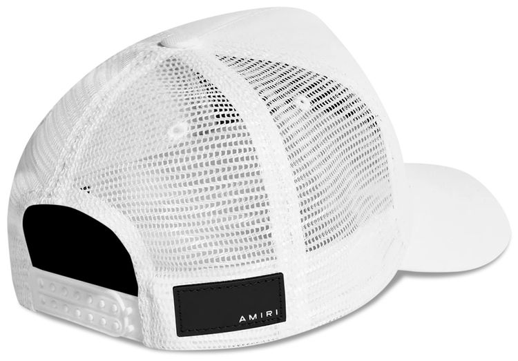 Amiri Zig Zag Trucker Hat WhiteBlack