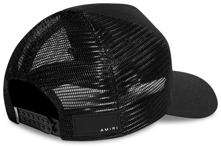 Amiri Zig Zag Trucker Hat BlackWhite