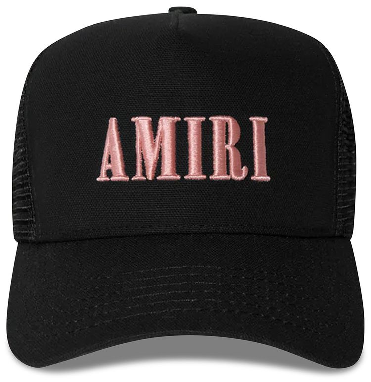 Amiri Core Logo Trucker Hat BlackPeach