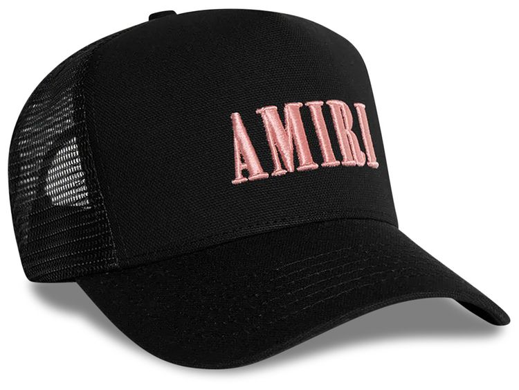 Amiri Core Logo Trucker Hat BlackPeach