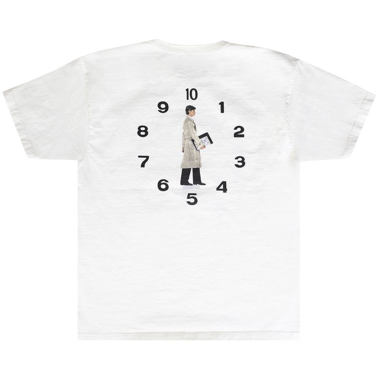 WHOLE Bowie Clock Tee Off White