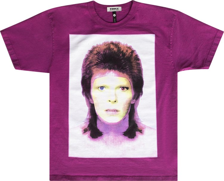 WHOLE Bowie Close Up Tee 'Rasberry'