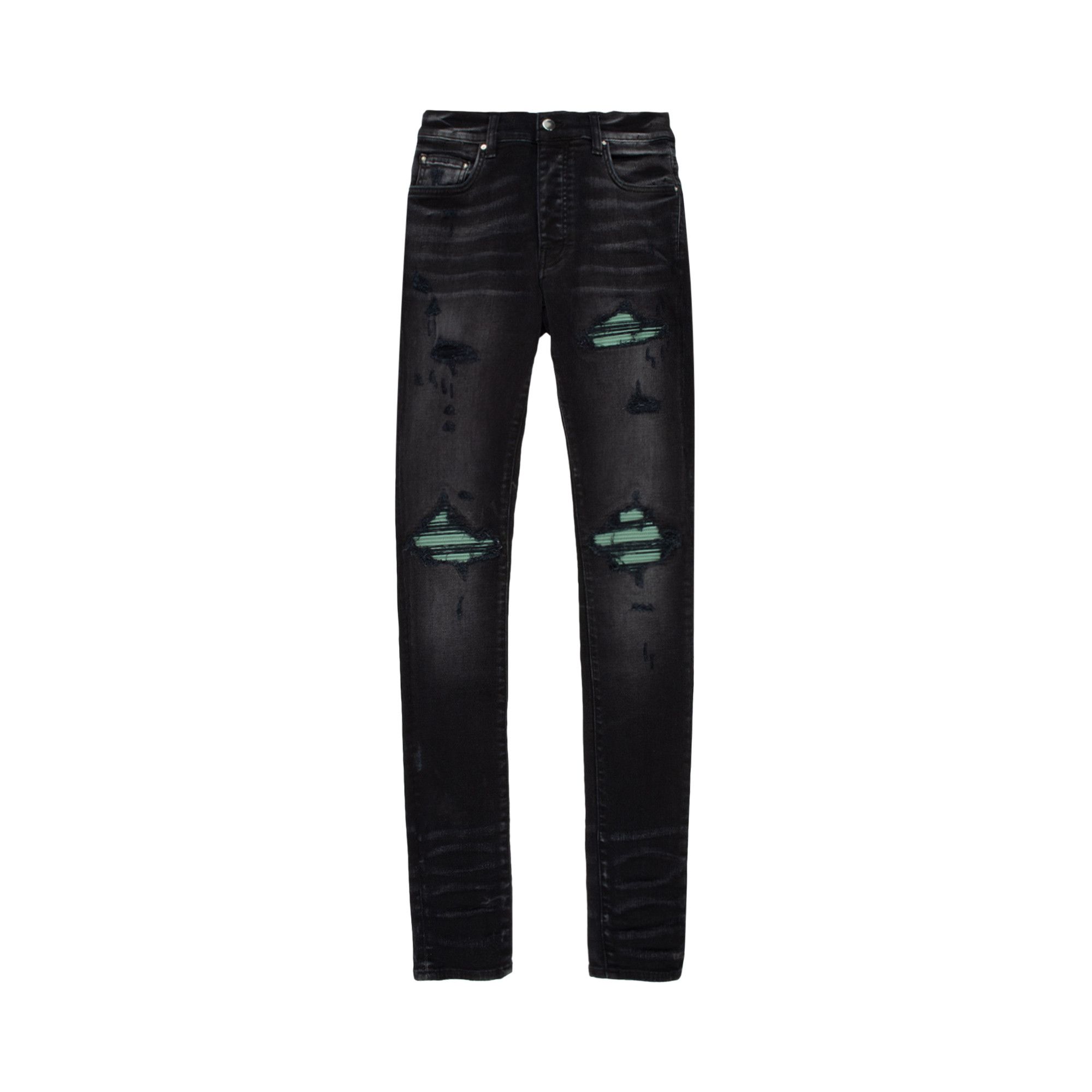 Amiri Ultra Suede MX1 Jean Aged Black
