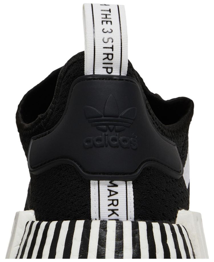 Adidas NMD R1 Glitch   Black White