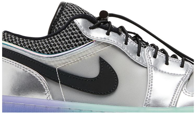 Wmns Air Jordan 1 Low SE Metallic Silver Gradient