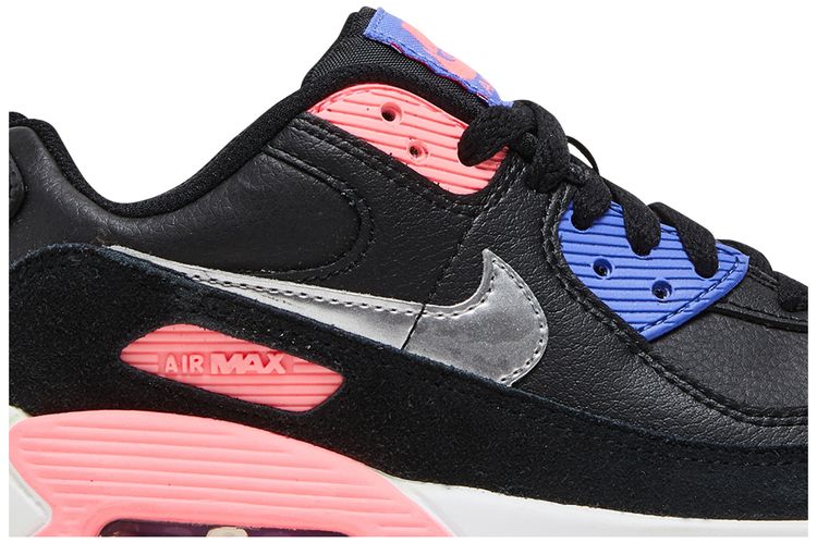 Nike Air Max 90 Leather GS Black Sunset Pulse