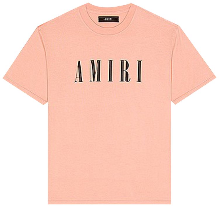 Amiri Core Logo Tee PeachBlack