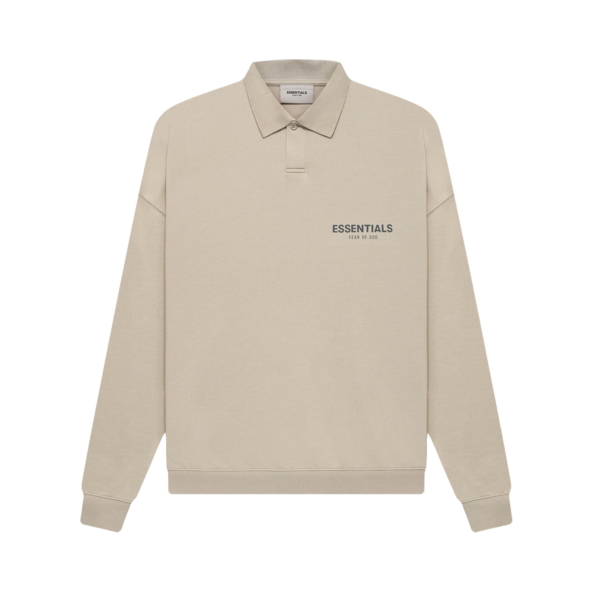 Fear of God Essentials Long-Sleeve Polo 'String' | GOAT