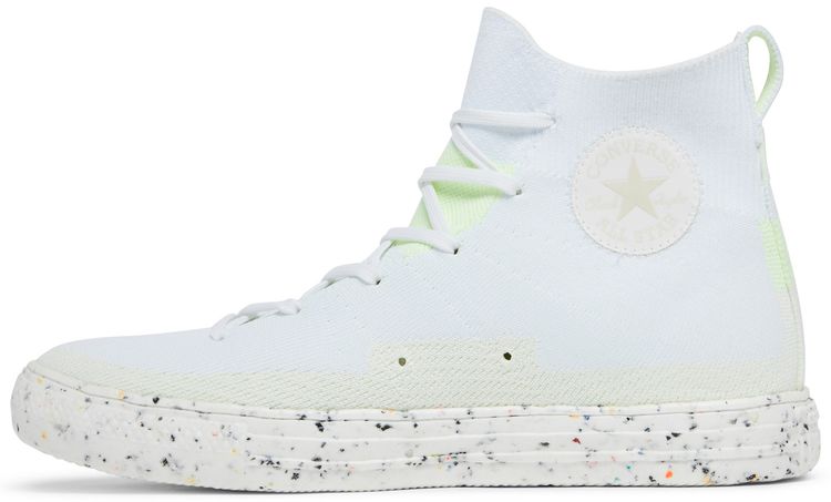 Converse Chuck Taylor All Star Crater Knit High White Barely Volt