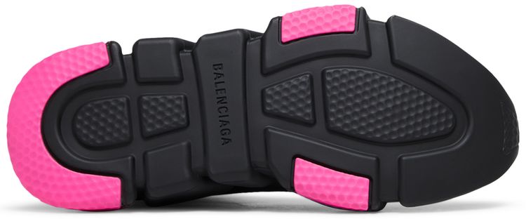 Balenciaga Wmns Speed Sneaker Clear Sole   Black Fluo Pink