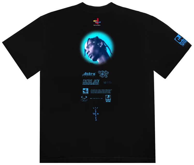 Cactus Jack by Travis Scott Portal T Shirt Black