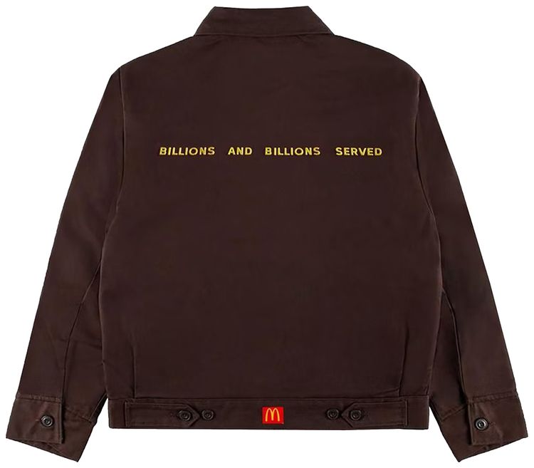 Cactus Jack by Travis Scott x McDonalds Billions Served Work Jacket Brown