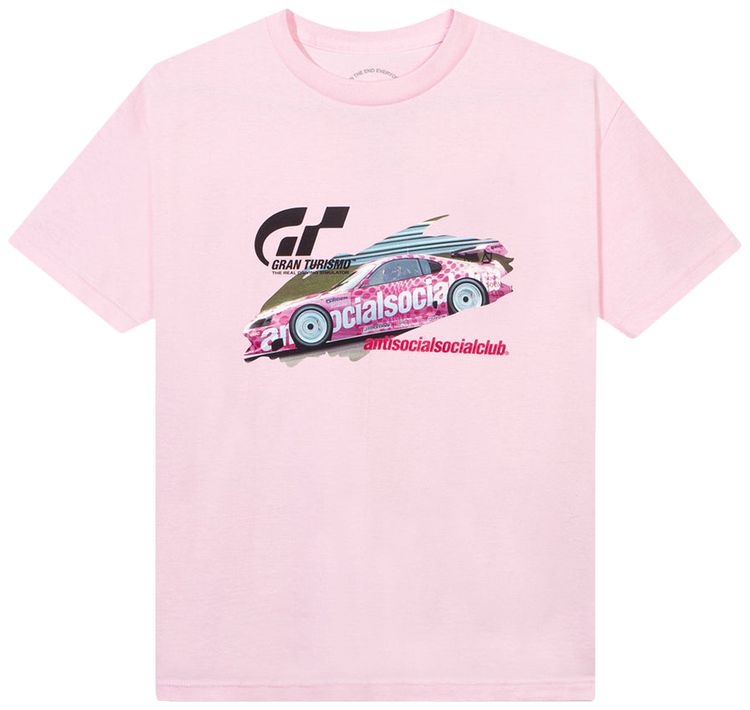 Anti Social Social Club x Gran Turismo GT500 Tee Pink