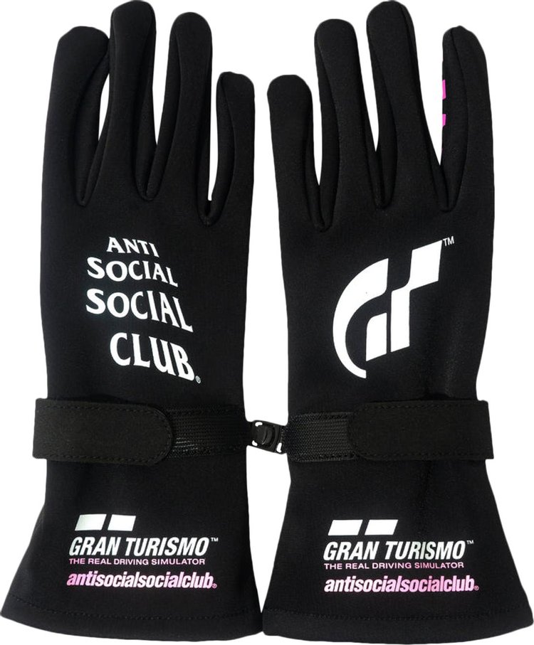 Anti Social Social Club x Gran Turismo Gloves 'Black'