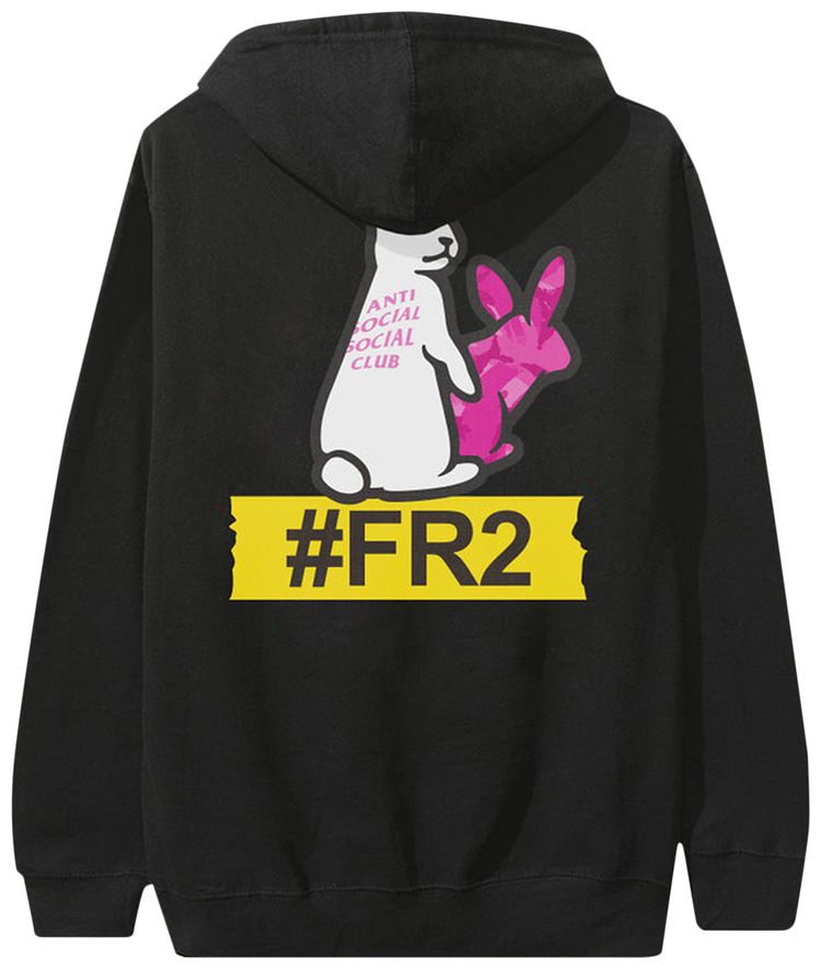 Anti Social Social Club x FR2 Serrated Hoodie Black