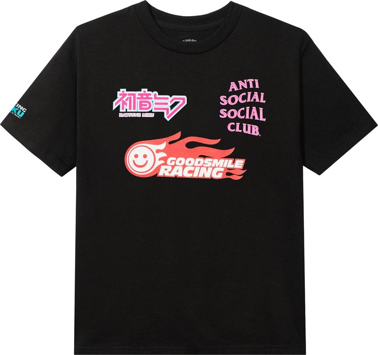 Anti Social Social Club x Good Smile Racing Logo Tee 'Black'