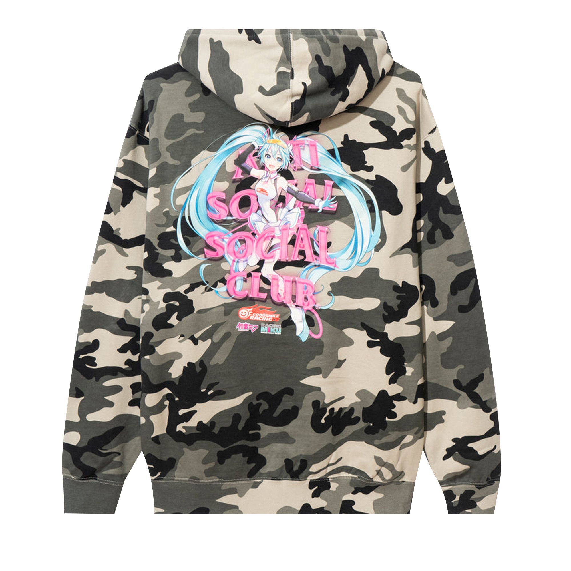 Buy Anti Social Social Club x Good Smile Racing Hatsune Miku Hoodie Camo GSR X ASSC MIKU CAMO HOOD GOAT CA