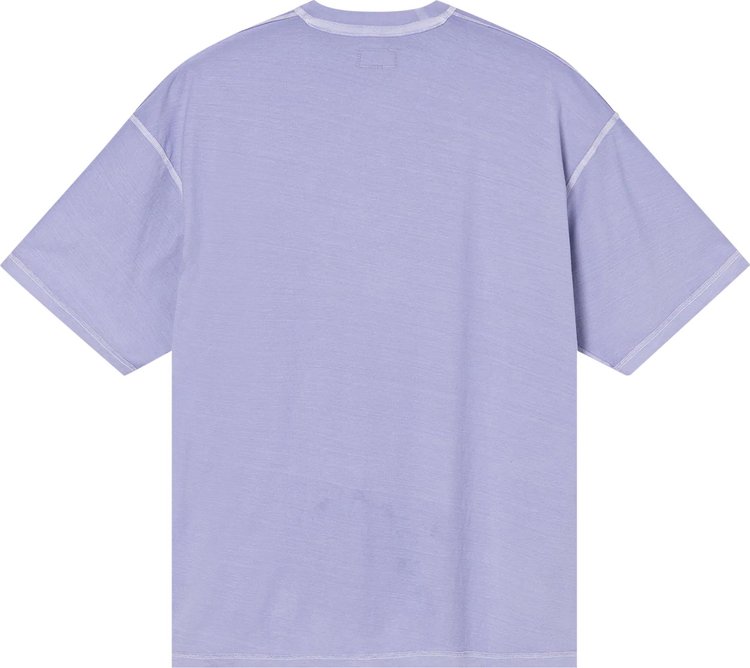 Stussy Pigment Dyed Inside Out Crew Lavender