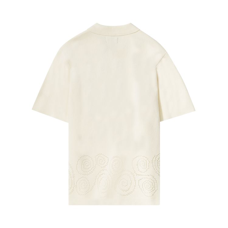 Stussy Perforated Swirl Knit Shirt Natural