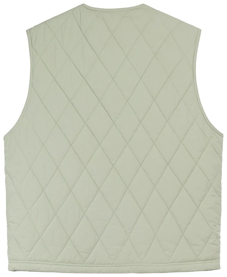 Stussy Diamond Quilted Vest Sage
