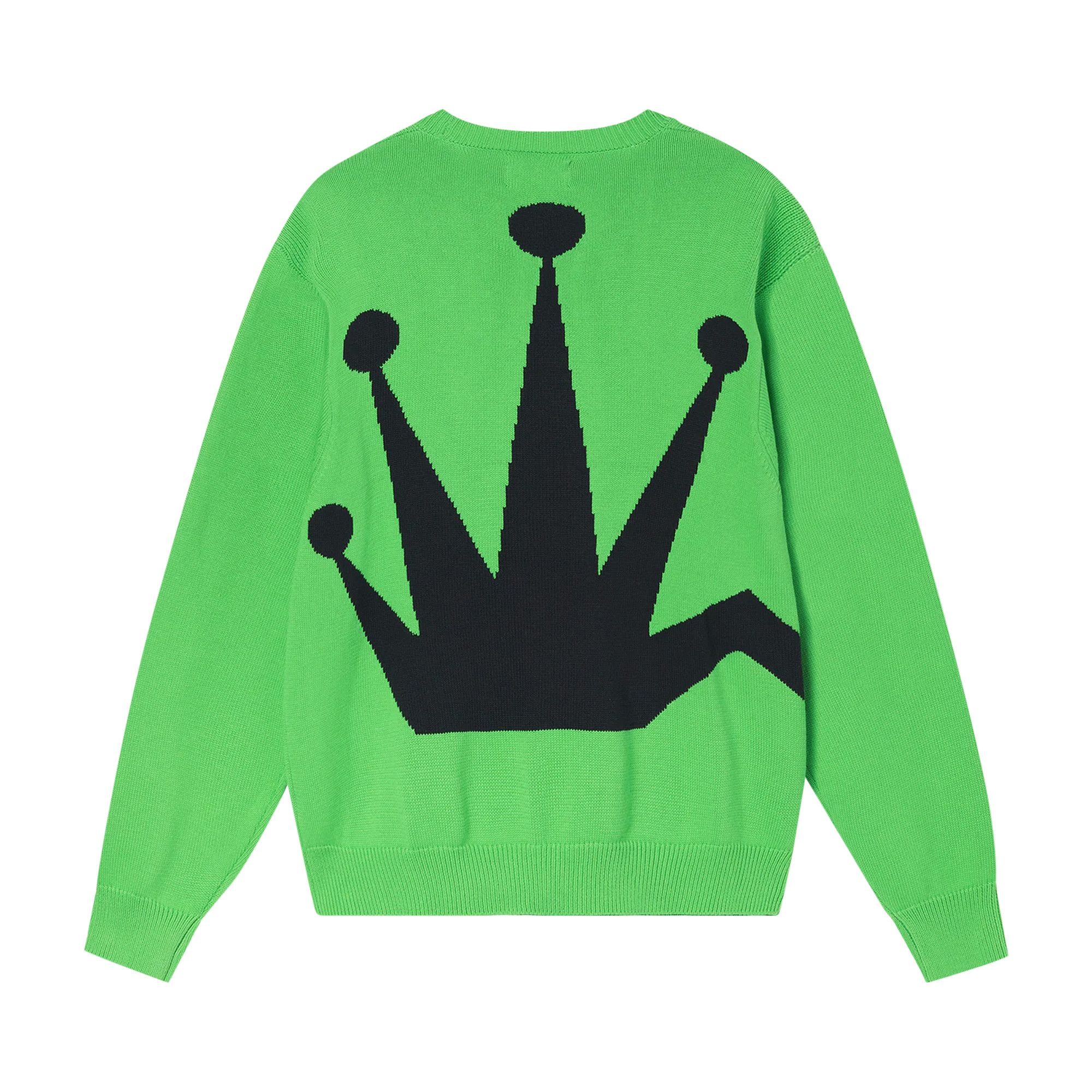 Size xl Stussy Bent Crown Sweater 'Lime'
