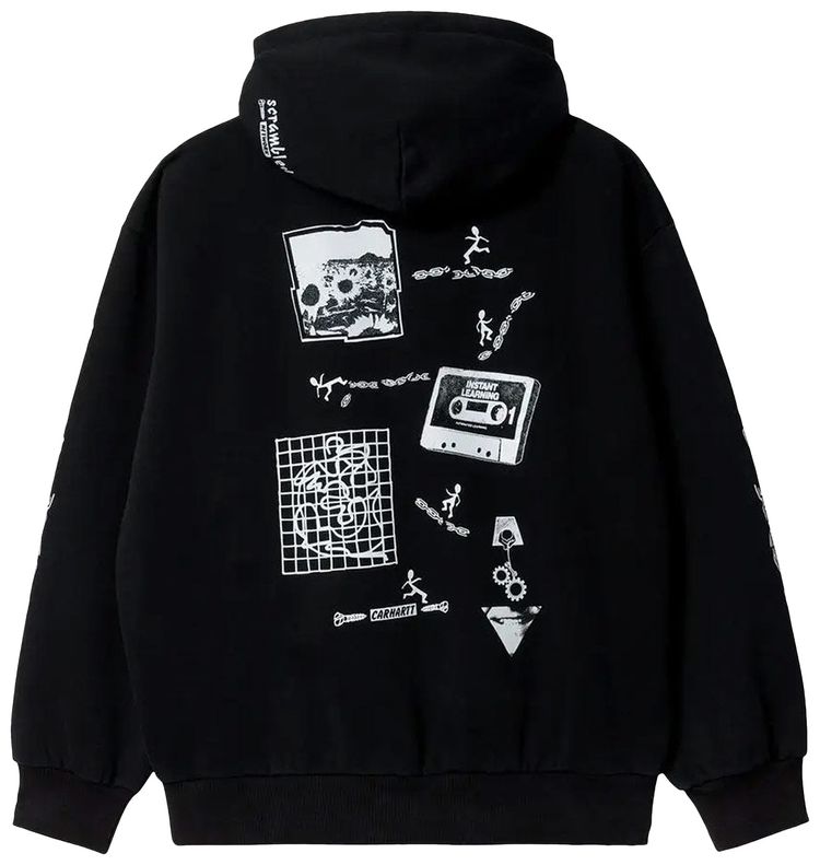 Carhartt WIP Hooded Scramble Sweatshirt Black