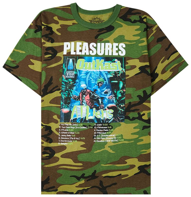 Pleasures Atliens T Shirt Camo