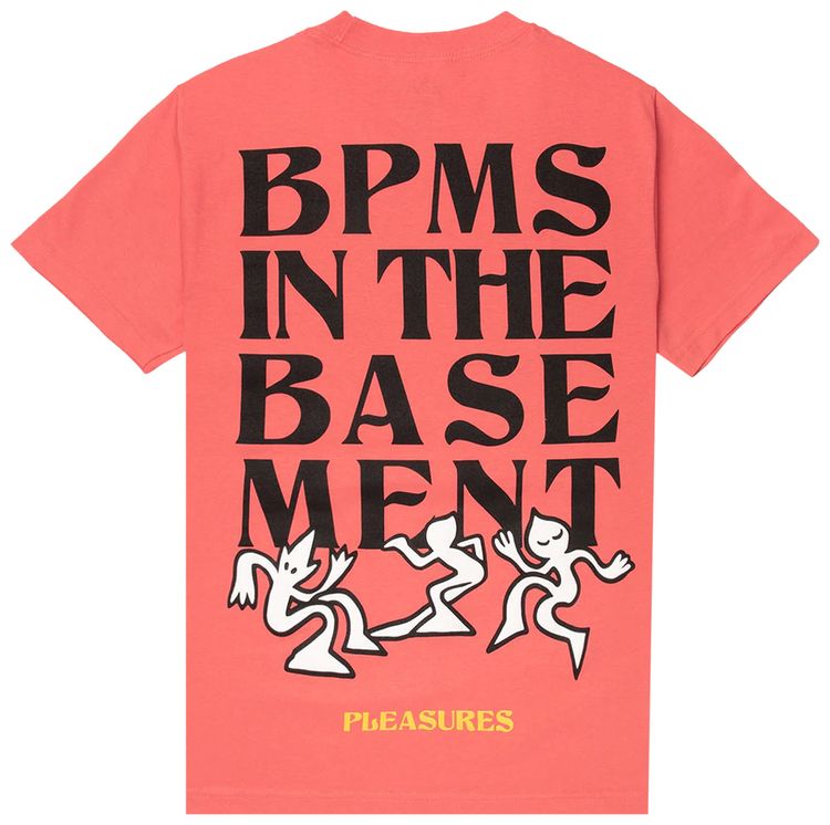 Pleasures BMPS T Shirt Coral