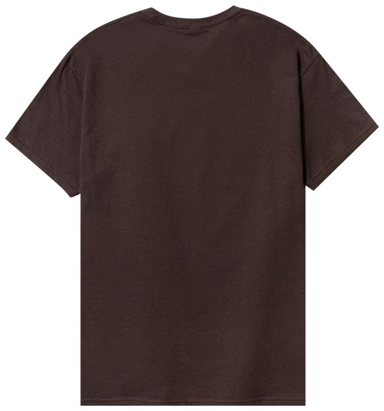 Pleasures Tickle Logo T Shirt Brown