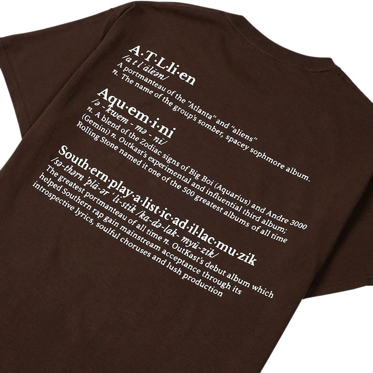 Pleasures Vocabulary T Shirt Brown