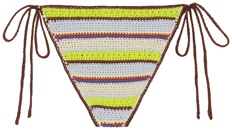 Ganni Crochet String Bikini Briefs Multicolour