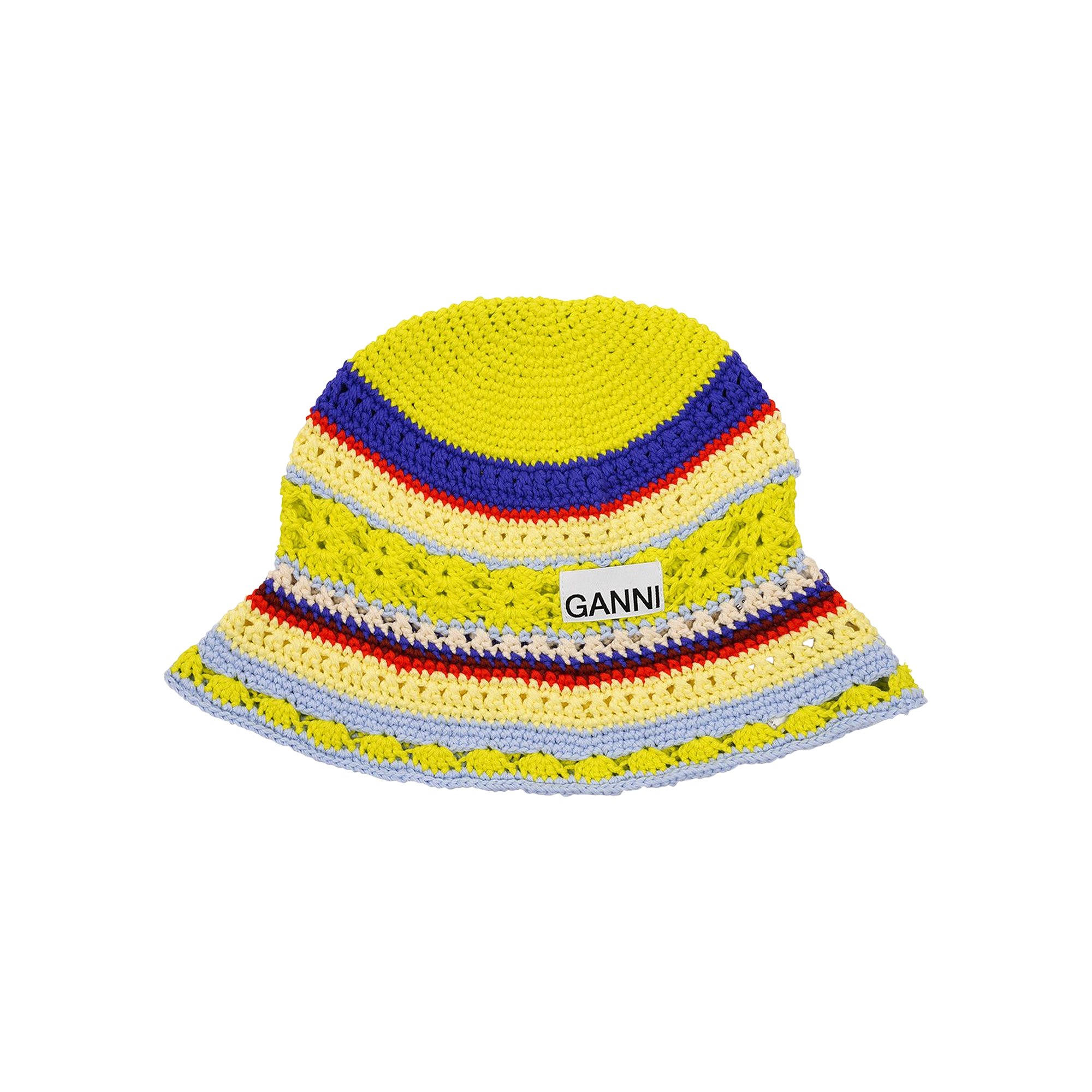 Buy Ganni Cotton Crochet Bucket Hat 'Heather' - A4223 5790 694 | GOAT