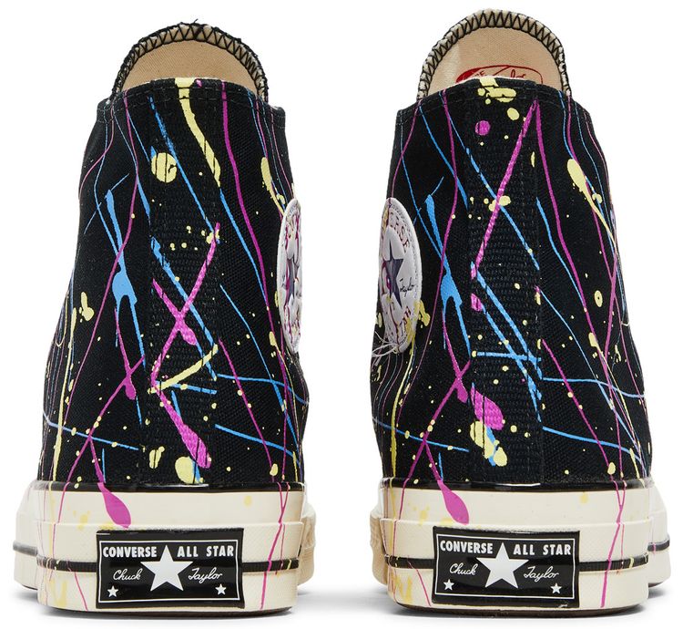 Converse Chuck 70 High Paint Splatter   Black