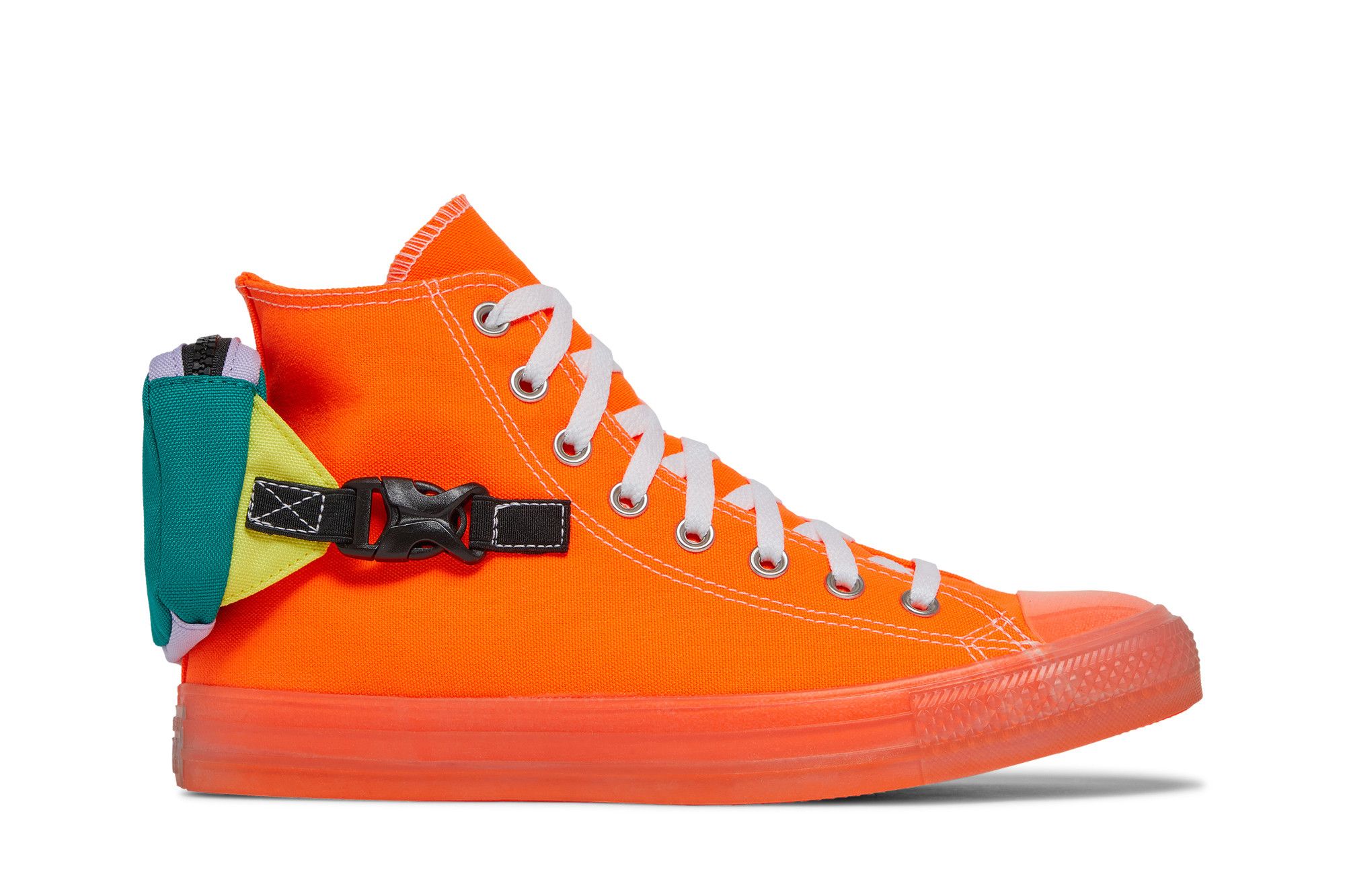Neon orange chuck taylors online