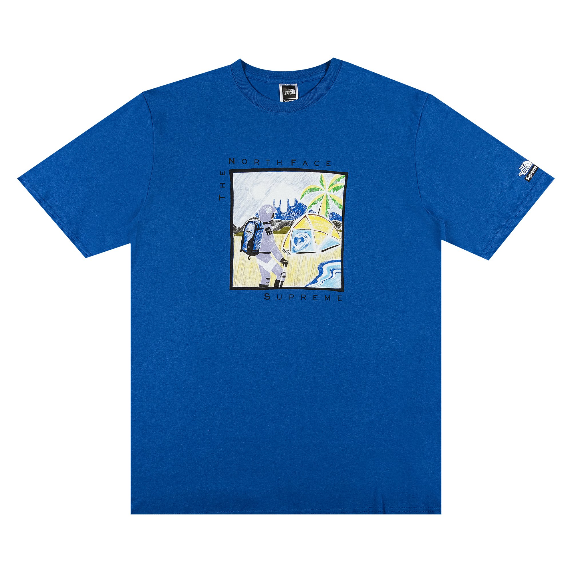 Buy Supreme x The North Face Sketch Short-Sleeve Top 'Blue