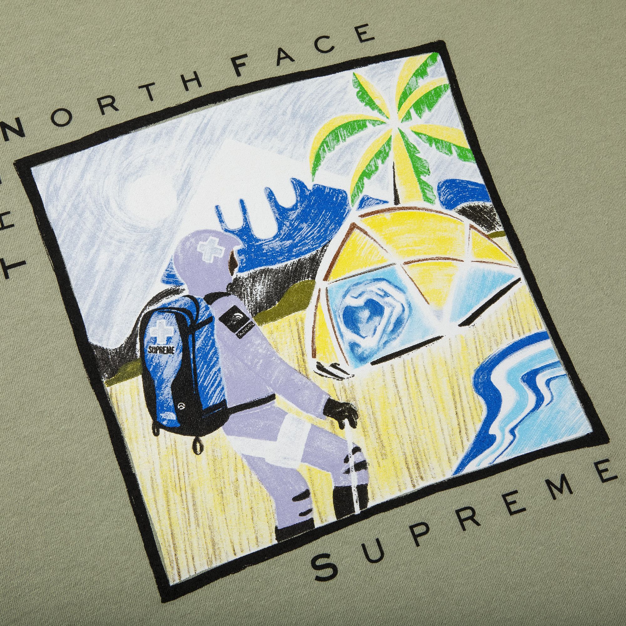 Buy Supreme x The North Face Sketch Short-Sleeve Top 'Sage