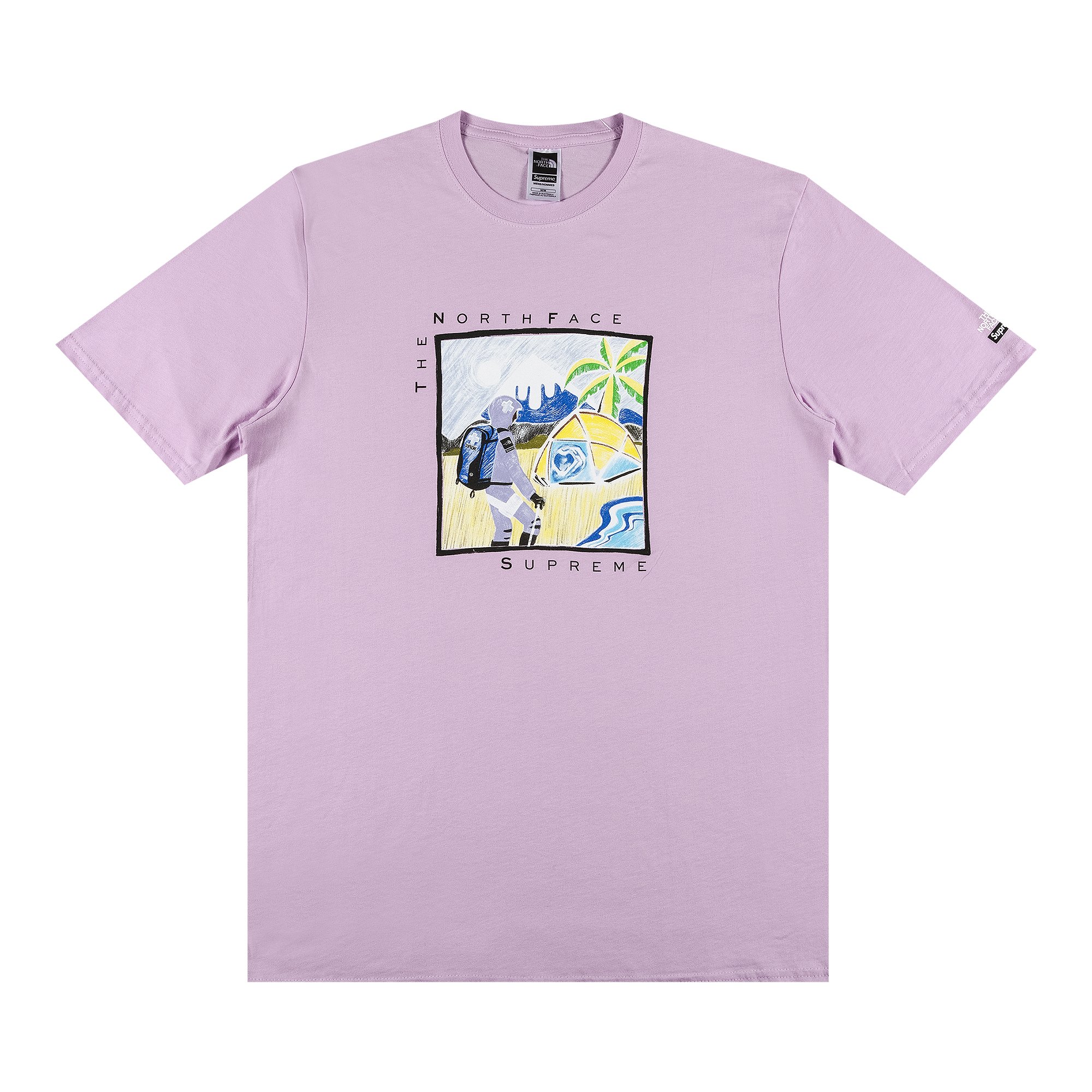 Buy Supreme x The North Face Sketch Short-Sleeve Top 'Light Purple