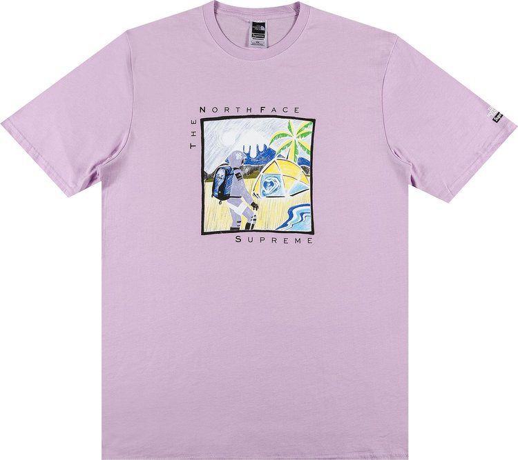 Supreme x The North Face Sketch Short-Sleeve Top 'Light Purple'