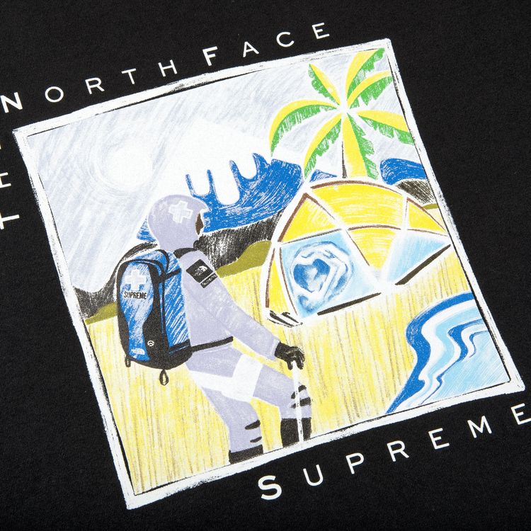 Supreme x The North Face Sketch Short Sleeve Top Black
