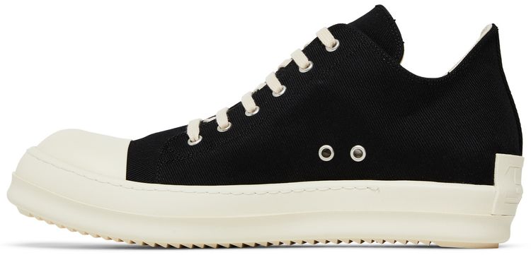 Rick Owens DRKSHDW Fogachine Cotton Denim Low Black Milk
