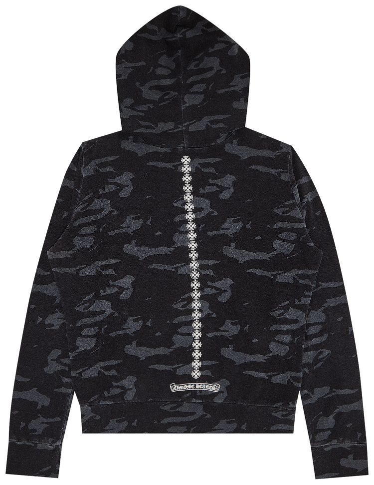 Chrome Hearts Cross Camo Zip Hoodie Black Camo