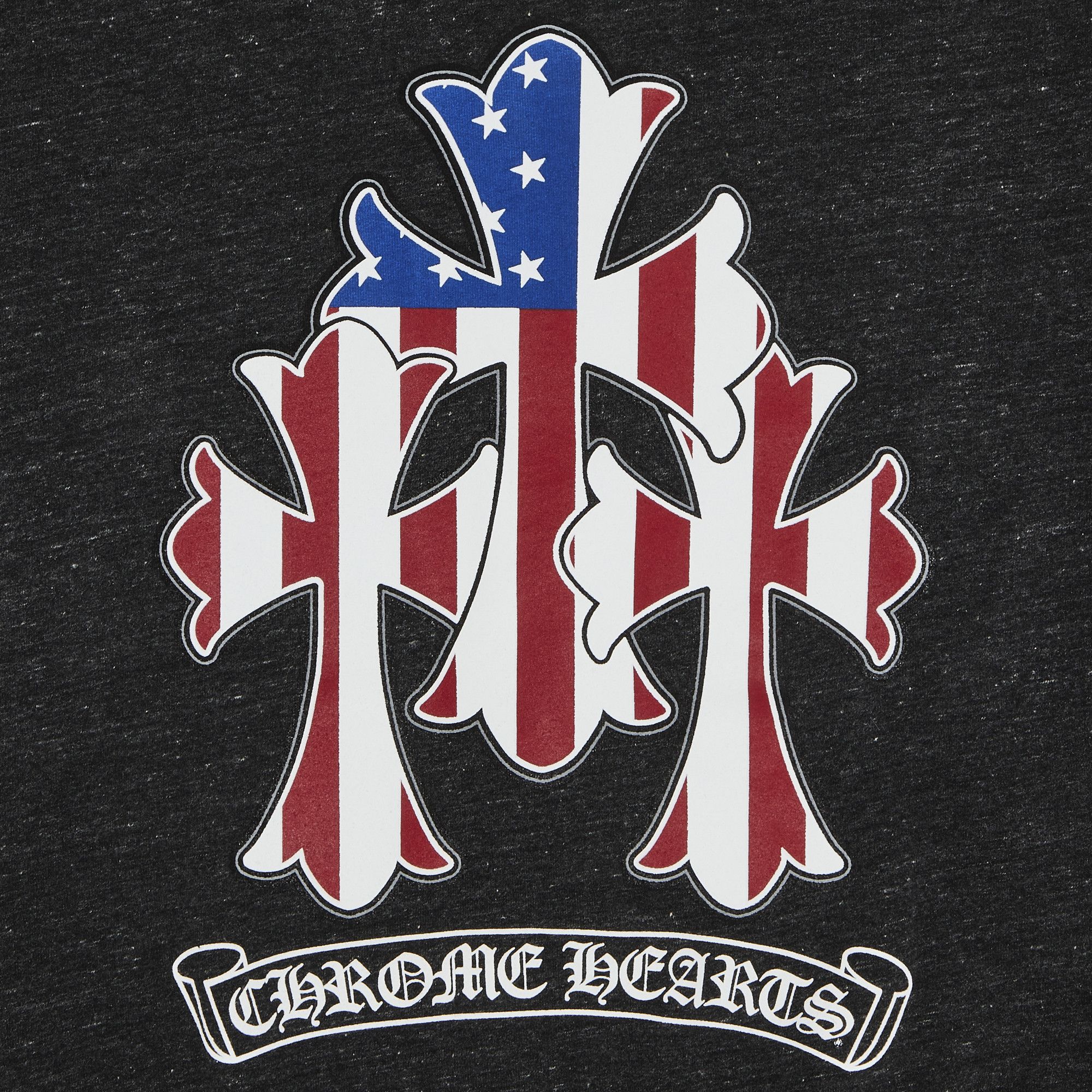 Buy Chrome Hearts American Flag Cemetery Cross Zip Hoodie 'Black/White' -  1383 100000106AFCCZH BKWT | GOAT