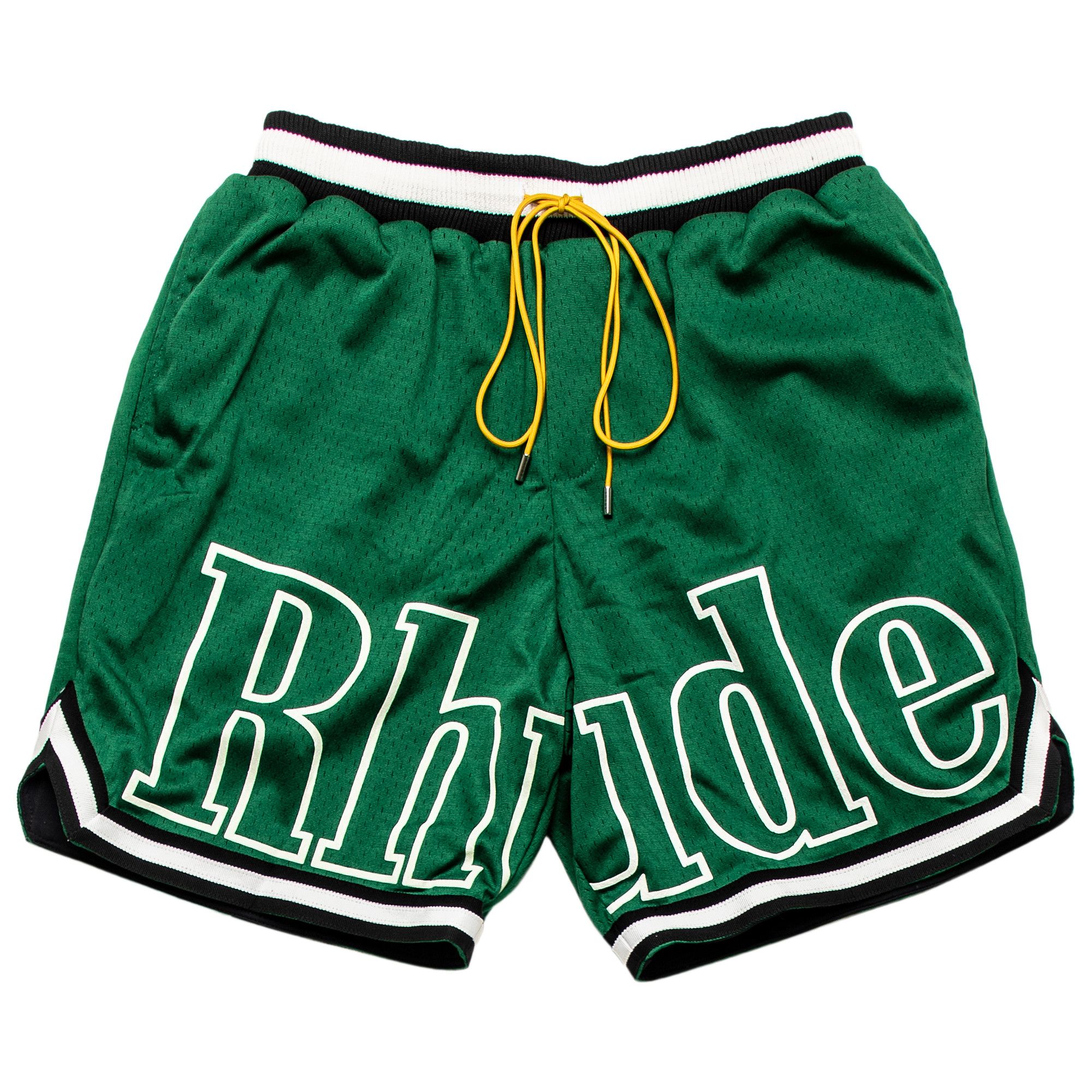 Green top rhude shorts
