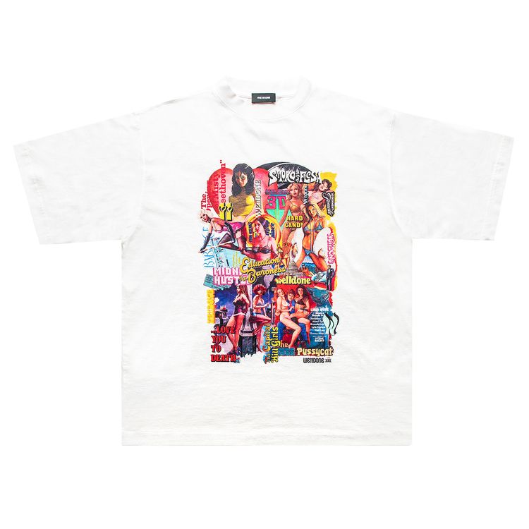 We11done New Movie Collage T Shirt White