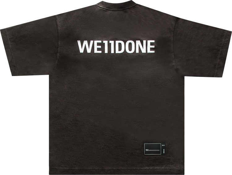 We11done New Movie Collage T Shirt Charcoal