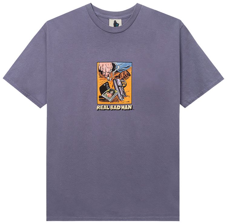 Real Bad Man Get Your ASS 2 Mars Short Sleeve Tee Disco Purple