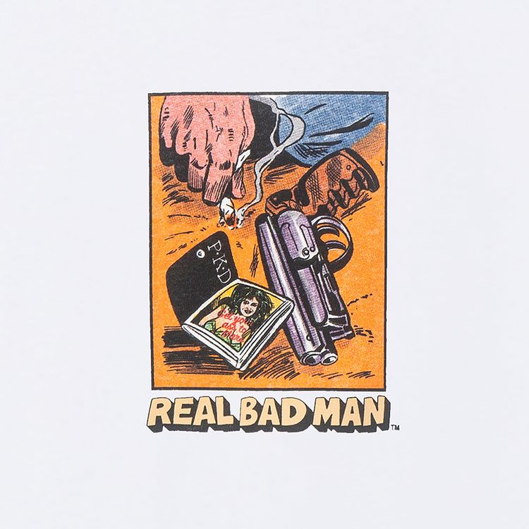 Real Bad Man Get Your ASS 2 Mars Short Sleeve Tee White